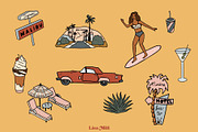 Summer vibes bundle, an Object Graphic by Lisa Mill (Thumbnail 2 of 9)