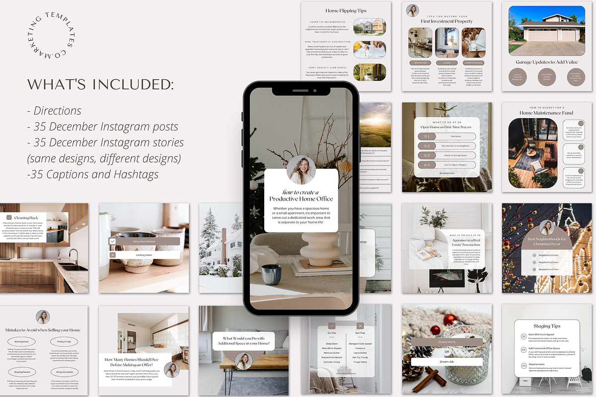 December Real Estate Posts, a Social Media Template by Marketing Templates Co. (Photo 7 of 9)