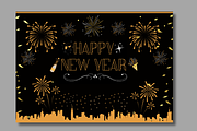 Radiant Black New Year Card | Canva, a Card Template by WynterLife Studio (Thumbnail 2 of 6)