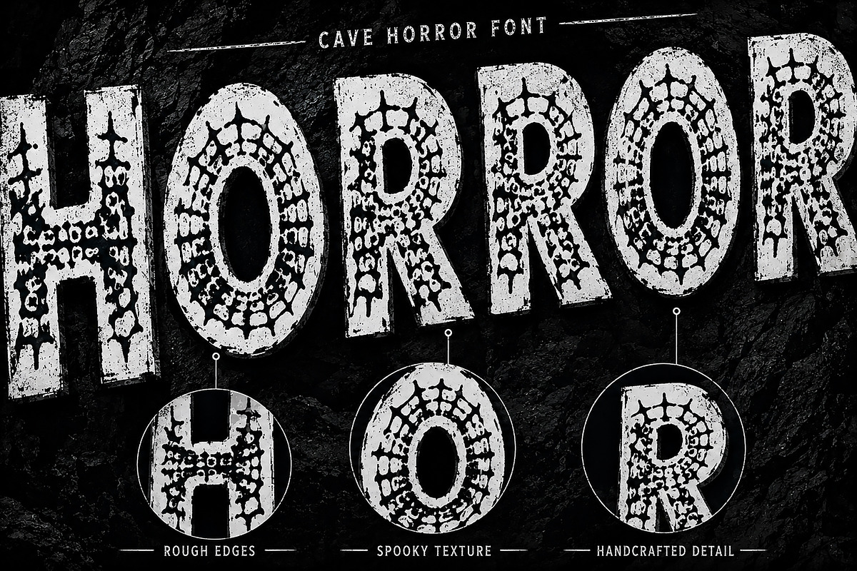 Cave Horror, a Serif Font by Wow Magic (Photo 2 of 5)