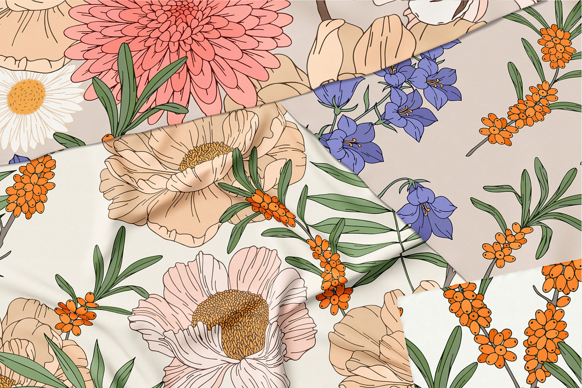 Floral pattern set, a Pattern Graphic by Elona Laff (Photo 5 of 5)