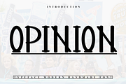 Opinion, a Sans Serif Font by FreshTypeINK (Thumbnail 1 of 7)
