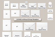 Invitation CardSet Flatlay Mockups, a Print Template by JSquarePresents (Thumbnail 7 of 11)