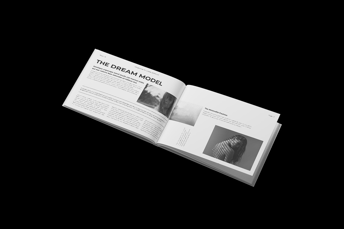 Magazine Template Landscape, a Magazine Template by DesignCrest (Photo 8 of 14)