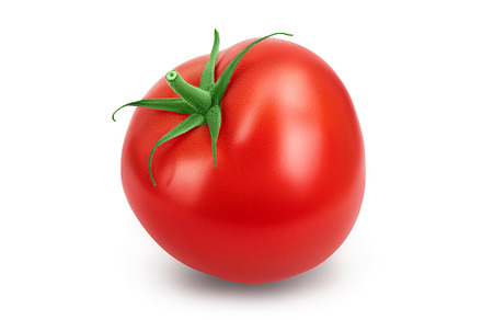 Tomato isolated on white background, a Food & Drink Photo by NataPhoto