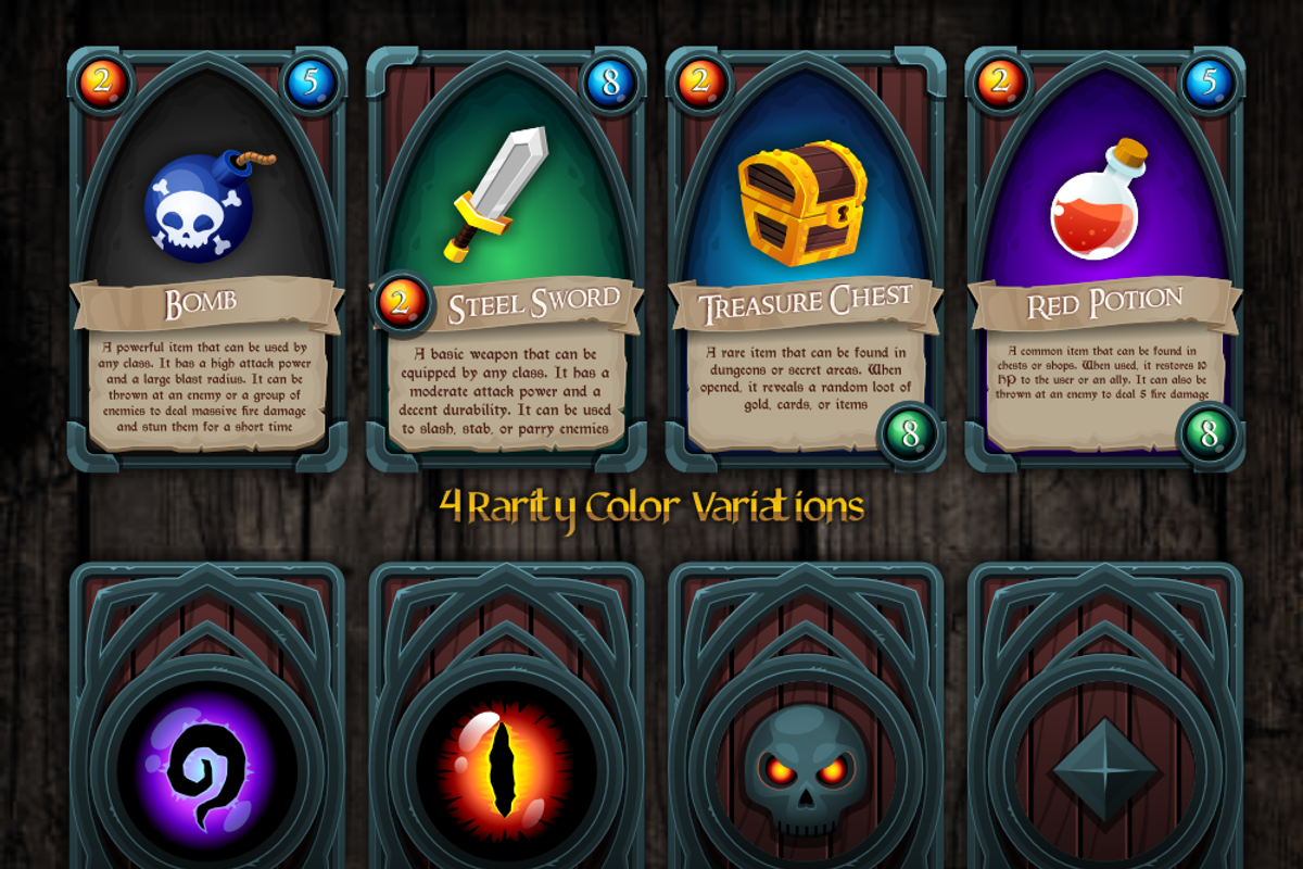 TCG Card Template, an Object Illustration by pzUH (Photo 2 of 4)