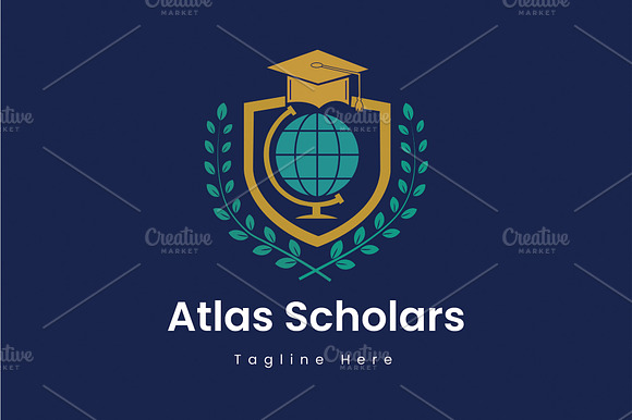 Global Education Crest Logo Design preview 2