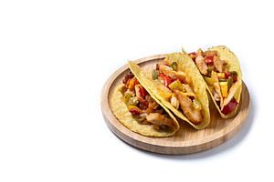 Crispy Mexican chicken tacos