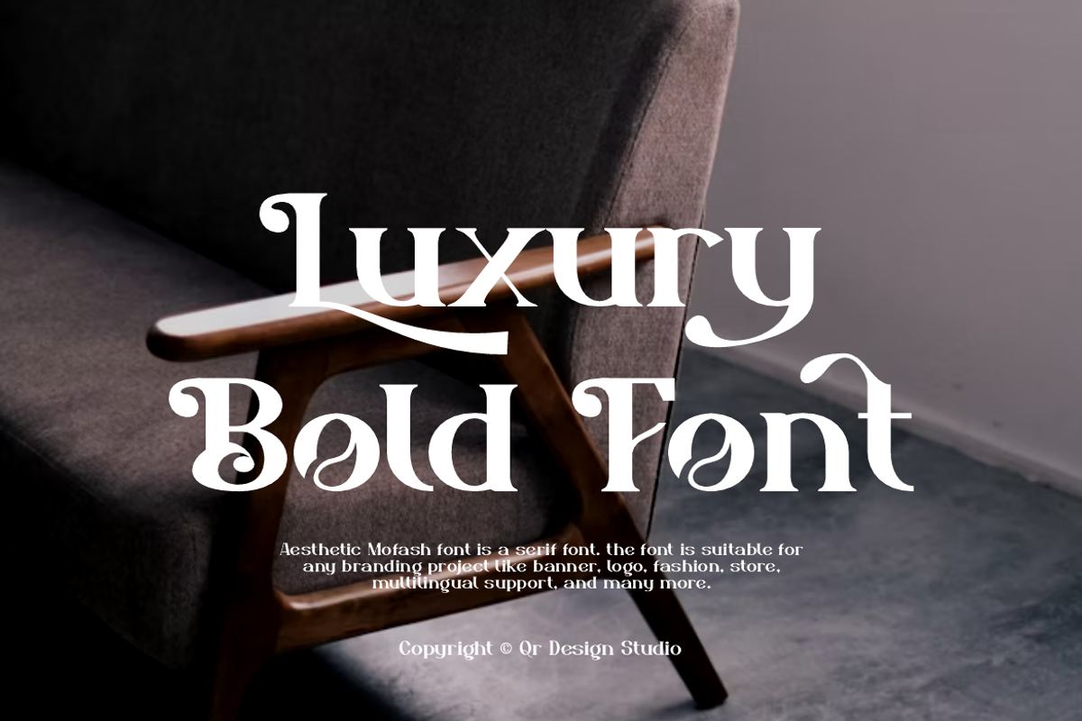 Aesthetic Mofash - Luxury Bold Font, a Serif Font by QR Design Studio (Photo 11 of 13)
