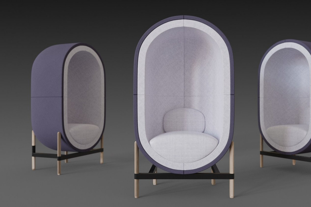 Capsule chair sofa, a 3D by NojskaAksjon (Photo 17 of 23)