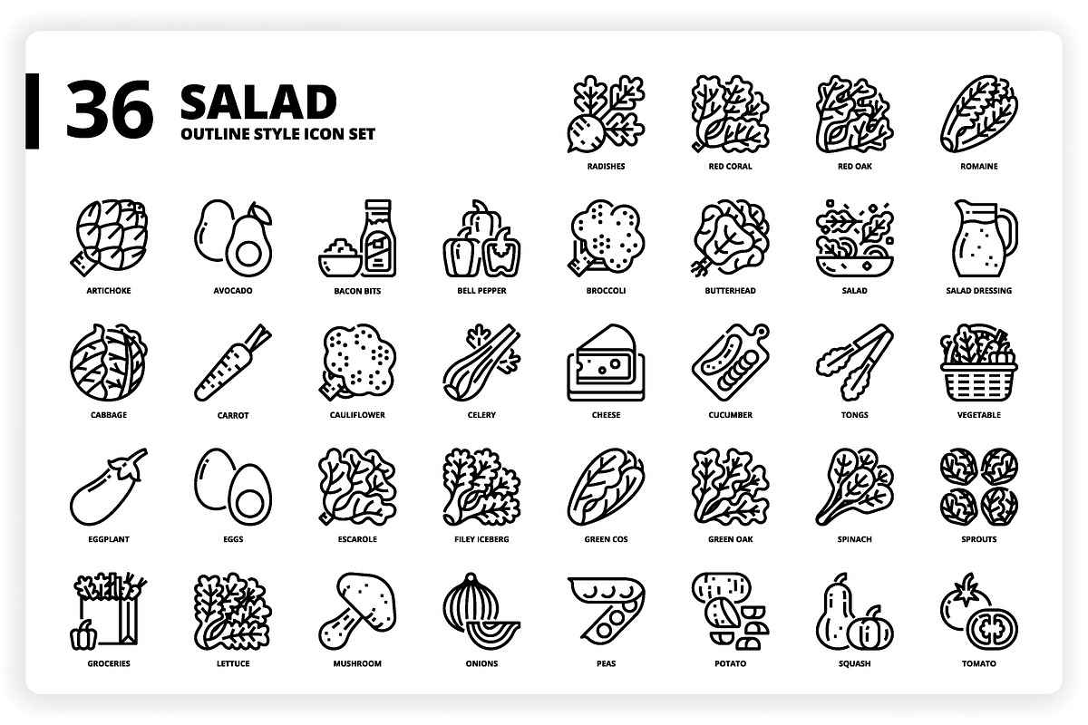 3,600 Icons x3 Styles, an Outline Icon by monkik (Photo 245 of 299)