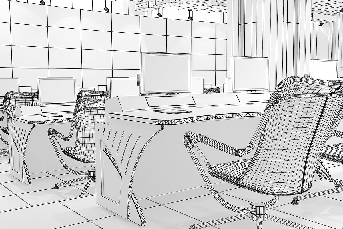 TV Studio Control Room 1, an Architecture 3D Model by akerStudio (Photo 35 of 42)