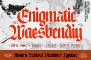 NCL Enigmatic Waesbendiy, a Blackletter Font by Enxyclo Studio (Thumbnail 1 of 18)