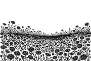 60 Daisy Flower Field Silhouette, a Seasonal Illustration by Amazin_art (Thumbnail 16 of 28)