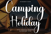 Camping Holiday, a Handwritten Font by FreshTypeINK (Thumbnail 1 of 8)