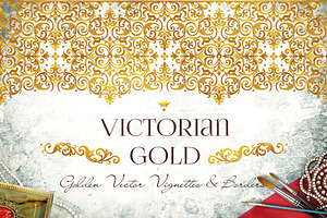 Vector Kit Of Victorian Gold. Vol.1
