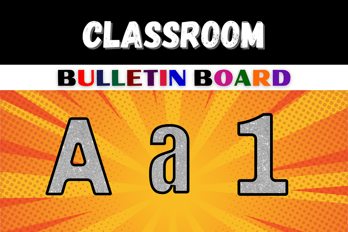 Bulletin Board Silver Glittering, a Templates & Theme by Premium Digital Templates (Photo 1 of 2)