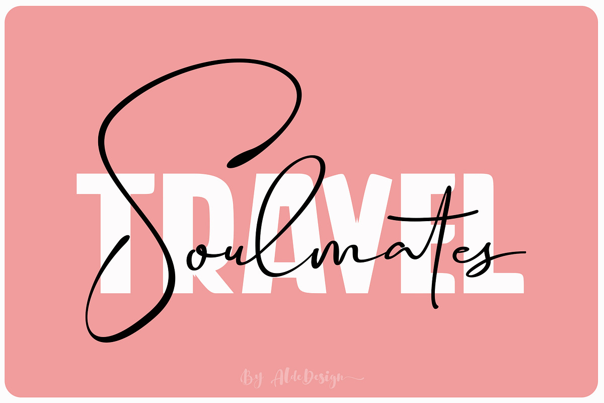 Travel Soulmates // Font Duo