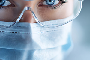 Close up of focused healthcare, a Health & Medical Photo by MistyDay