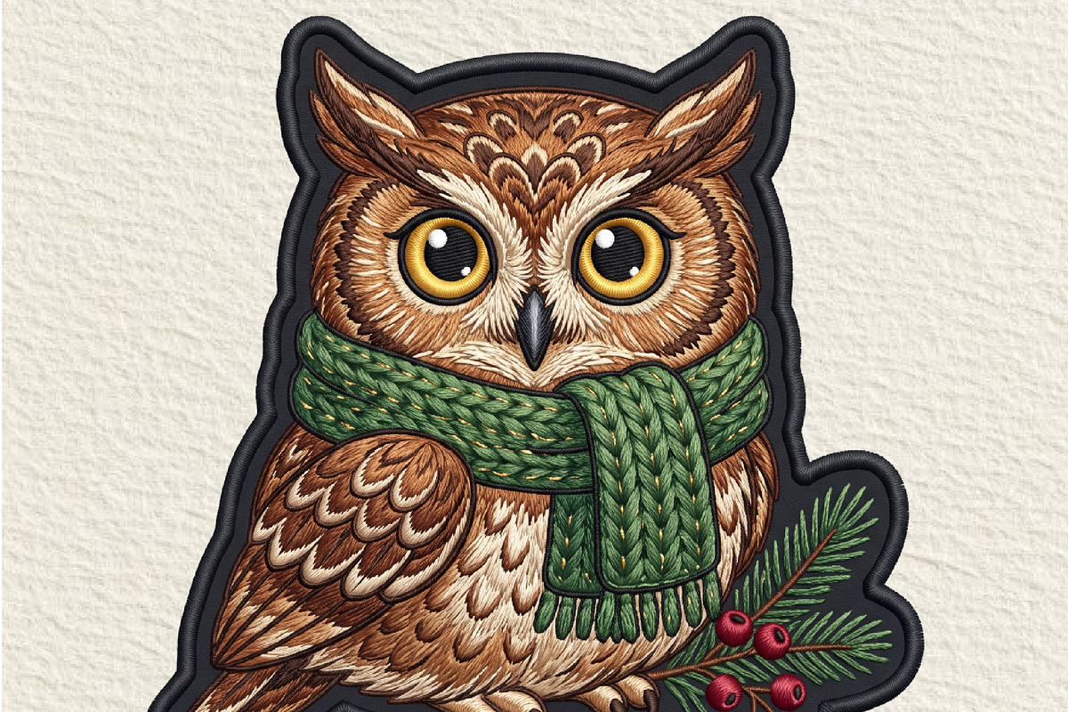 Cozy Winter Owl PNG, an Object Illustration by DreamCafeArt (Photo 1 of 6)