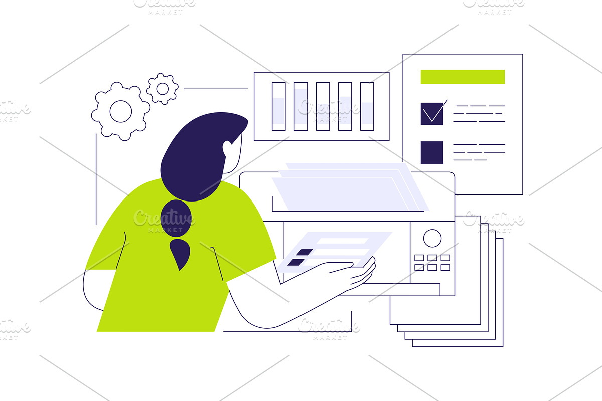 Ballot scanning abstract concept, an Illustration by Visual Generation