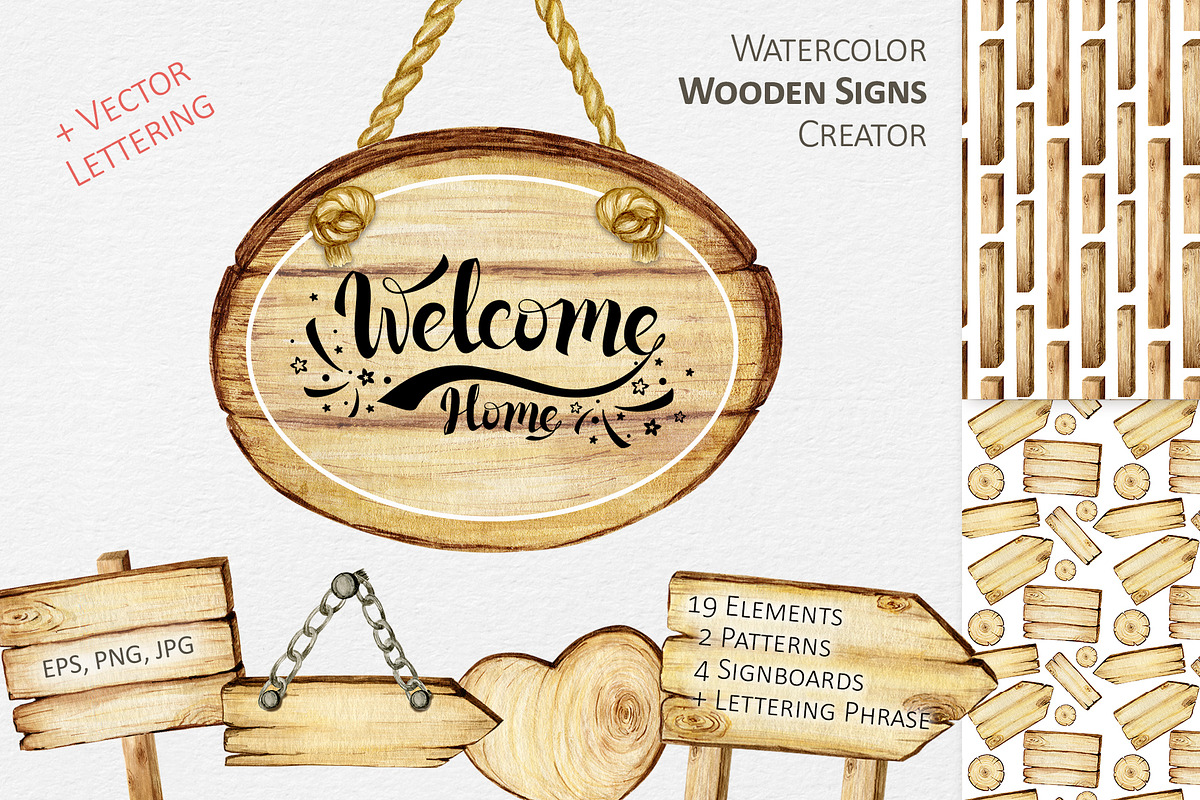 Wooden Sign, Boards creator, an Object Graphic by svetlanaARTdreams (Photo 1 of 9)