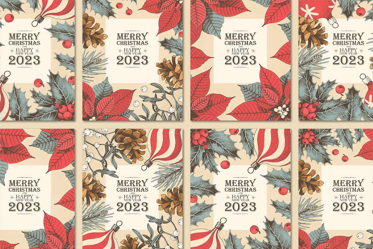Vintage Christmas Cards, a Card Template by GreyLilac (Photo 1 of 5)