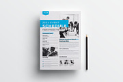 Event Schedule | MS Word & Indesign, a Flyer Template by obayes (Thumbnail 2 of 4)
