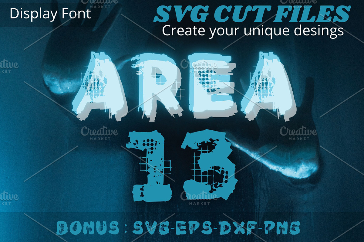 Area 13, Horror font, SVG cut files, a Font by Tattoo Worker Studio (Photo 1 of 4)