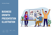 Business Growth Presentation, a Work Illustration by Partikusi Design (Thumbnail 1 of 3)