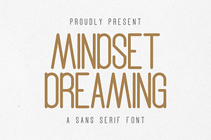 Mindset Dreaming - Playful Sans