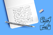 Hey Prettiness! Font + Bonus Vectors, a Script Font by theinkaffair (Thumbnail 8 of 8)