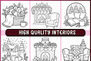 Cozy Christmas Hygge, a Seasonal Illustration by Ink Gallery (Thumbnail 2 of 4)