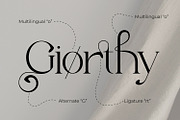 Giorthy, a Serif Font by Rishsketch (Thumbnail 4 of 13)