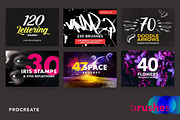 1285 Procreate Brushes, a Brush Add-On by Endete & Mazak brushes (Thumbnail 2 of 4)