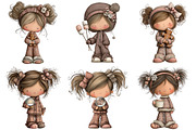 Christmas Pajama Party Clipart, an Illustration by Craft Nest (Thumbnail 4 of 11)