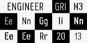 Engineer, a Sans Serif Font by GRIN3 (Nowak) (Thumbnail 1 of 4)