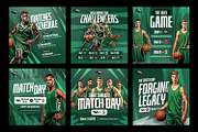 Basketball Team Instagram Templates, a Social Media Template by Bornx Design (Thumbnail 3 of 6)