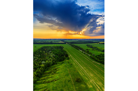 Rural summer sunset, a Nature Photo by Nature and travel