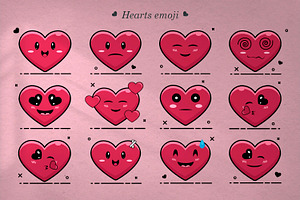 Valentine's Day Icons Set, Love Set.