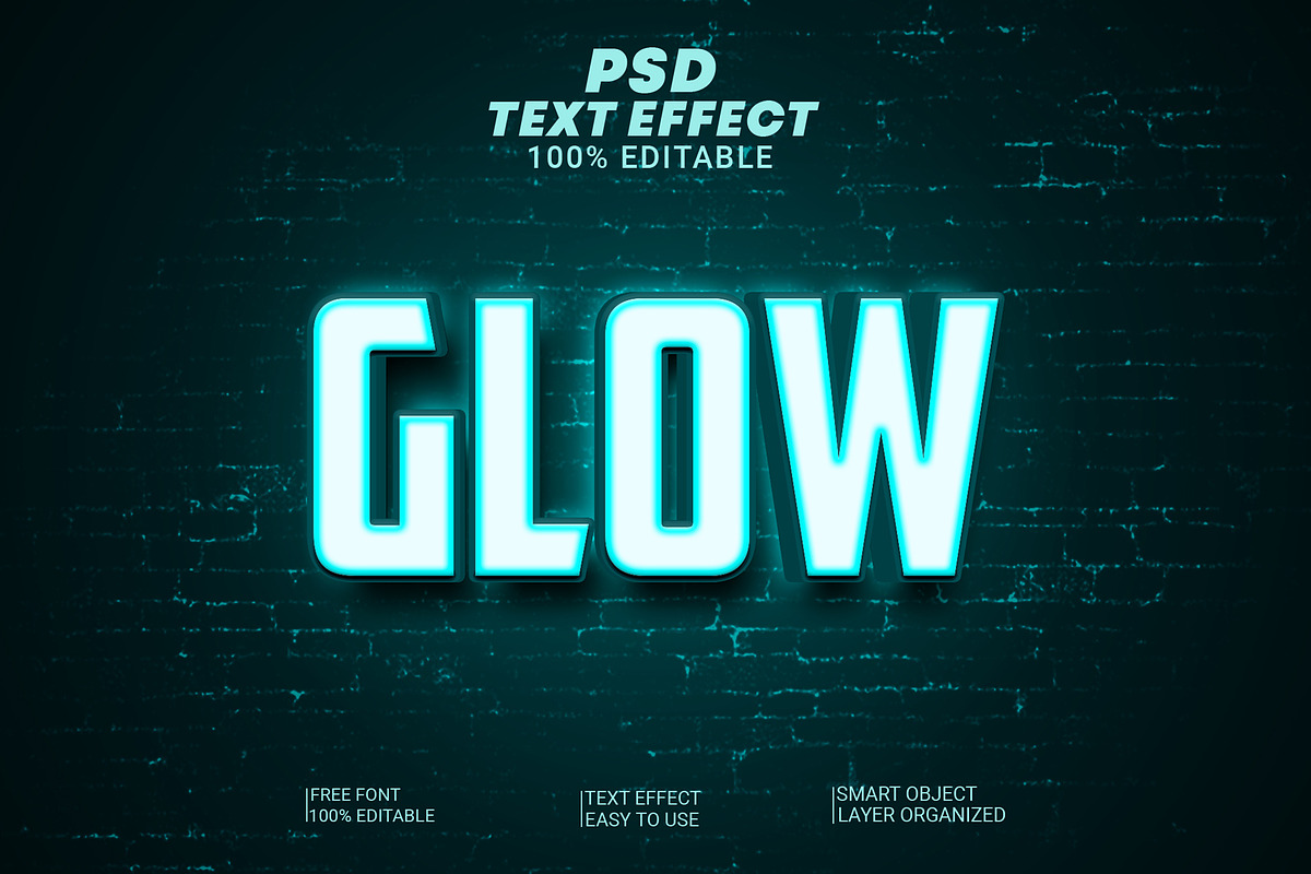 Glow 3d text effect style, a Layer Style Add-On by Md Imamul