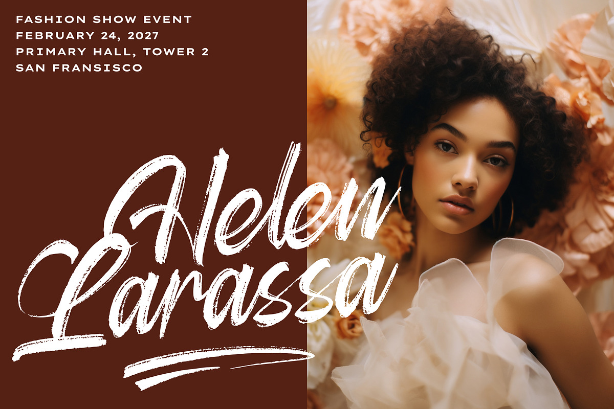Aether Melodies - Elegant Brush Font, a Script Font by VASTARD STUDIO (Photo 3 of 15)
