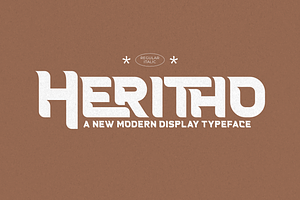 Heritho Modern Display Typeface