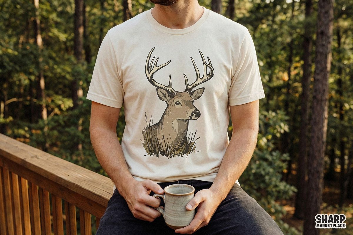 Deer PNG, Majestic Buck Clipart for, an Illustration by SharpMarketplace (Photo 3 of 4)