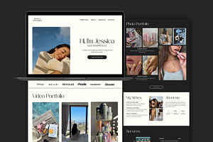 UGC Portfolio Website for Canva, an App Template by Meraki Templates