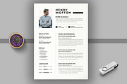 Resume Template, a Resume Template by MightyDesign (Thumbnail 1 of 6)
