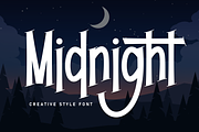 Midnight | Script Font, a Script Font by Scratchones (Thumbnail 1 of 9)