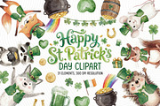 Cute St. Patrick’s Day Animals, an Animal Illustration by PassionPNGcreation (Thumbnail 1 of 7)