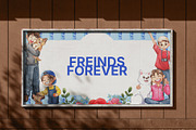 Forever Friends – Watercolor Kids, a Person Illustration by CreativeValuation (Thumbnail 7 of 12)
