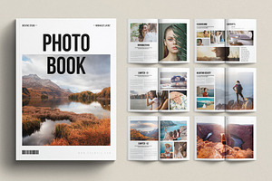 Photography Book Layout Template, a Magazine Template by E-Type